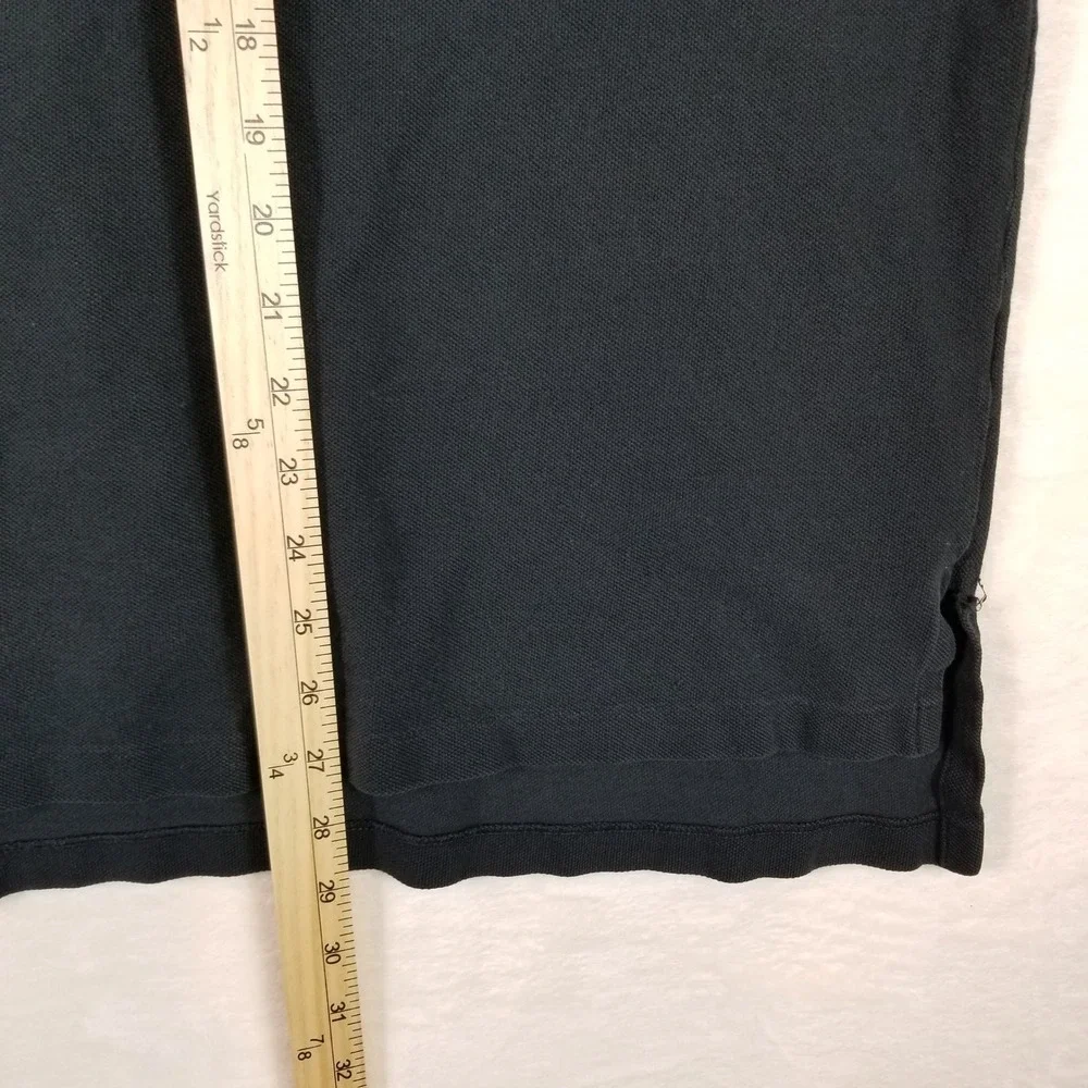 Polo Ralph Lauren Mens XXL Long Sleeve Polo Shirt Black Cotton‎ Pique Red Pony